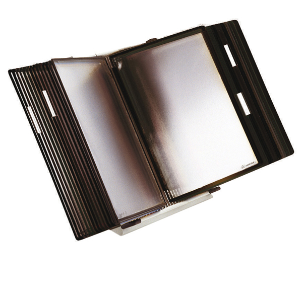MD_92180 Leggio antibatterico - da tavolo - 10 buste - A4 - nero - Djois - immagine 1