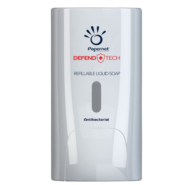 MD_92219 Dispenser sapone Defend Tech - murale- capacità liquido/gel 1 L - Papernet - immagine 1