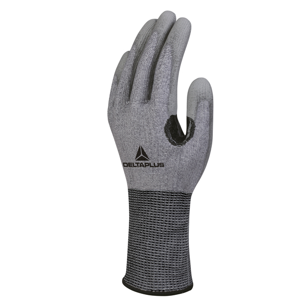MD_92229 Guanti antitaglio Venicut F03 - maglia Xtrem Cut - palmo in poliuretano - taglia 10 - grigio - Deltaplus - immagine 1
