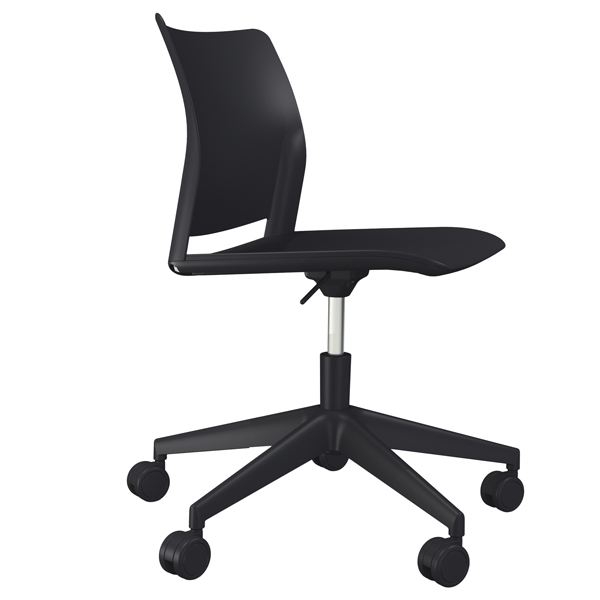 MD_92350 Seduta Home/Office Alpha APGN - senza braccioli - nero - Unisit - immagine 1