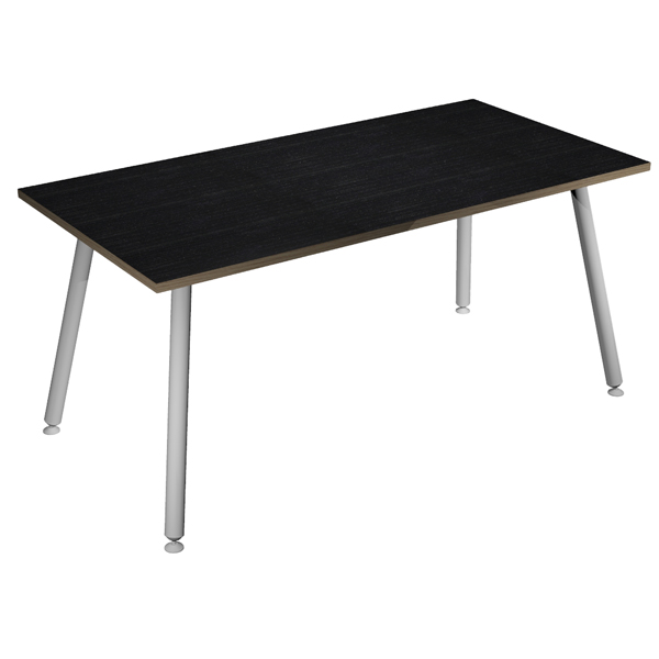 MD_92403 Scrivania Skinny Metal - 120 x 80 x H 74,4 cm - bianco / nero venato - immagine 1