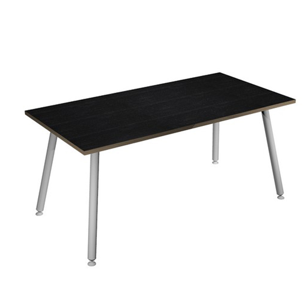 MD_92406 Scrivania Skinny Metal - 140 x 80 x H 74,4 cm - bianco / nero venato - immagine 1