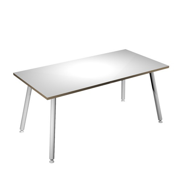MD_92408 Scrivania Skinny Metal - 160 x 80 x H 74,4 cm - bianco - immagine 1