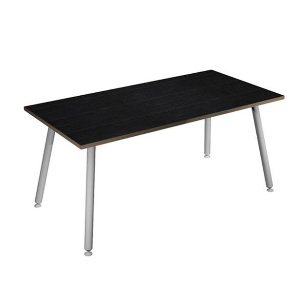 MD_92409 Scrivania Skinny Metal - 160 x 80 x H 74,4 cm - bianco / nero venato - immagine 1