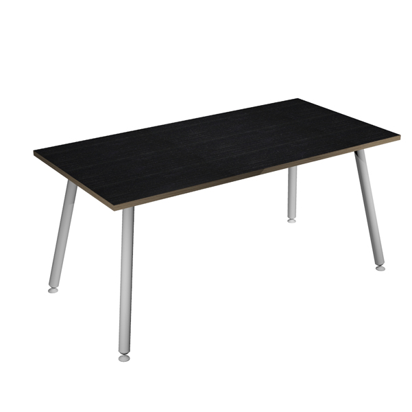 MD_92412 Scrivania Skinny Metal - 180 x 80 x H 74,4 cm - bianco / nero venato - immagine 1