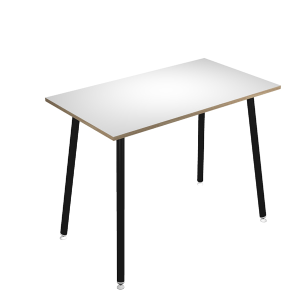 MD_92438 Tavolo alto Skinny Metal - 140 x 80 x 105 cm - nero/bianco - immagine 1