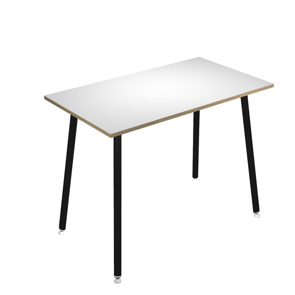 MD_92441 Tavolo alto Skinny Metal - 180 x 80 x 105 cm - nero/bianco - immagine 1