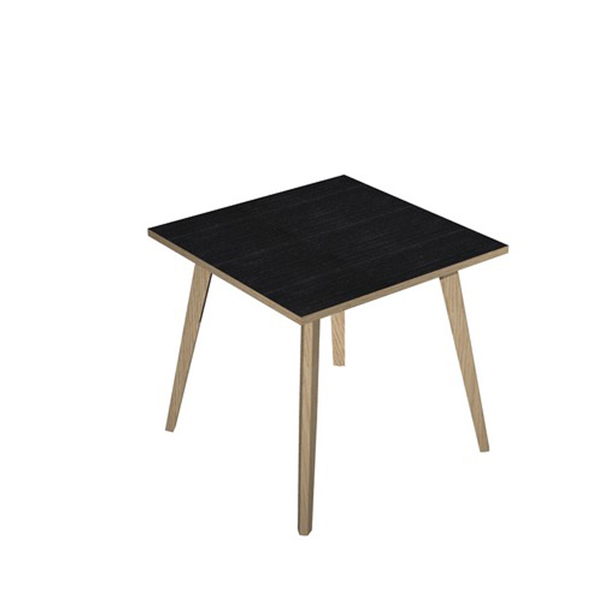 MD_92451 Scrivania Woody - 80 x 80 x H 74,4 cm - rovere / nero venato - immagine 1