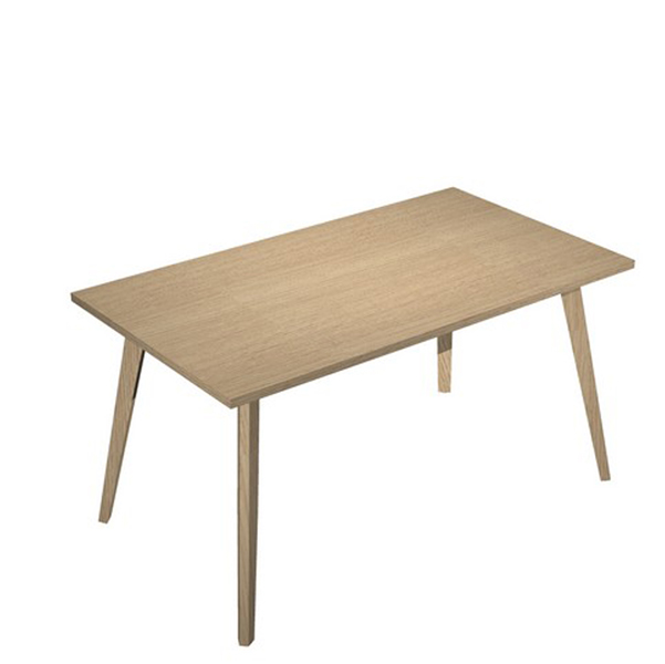MD_92455 Scrivania Woody - 140 x 80 x H 74,4 cm - rovere / rovere - immagine 1