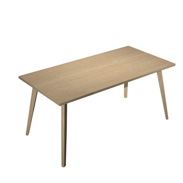 MD_92458 Scrivania Woody - 160 x 80 x H 74,4 cm - rovere / rovere - immagine 1