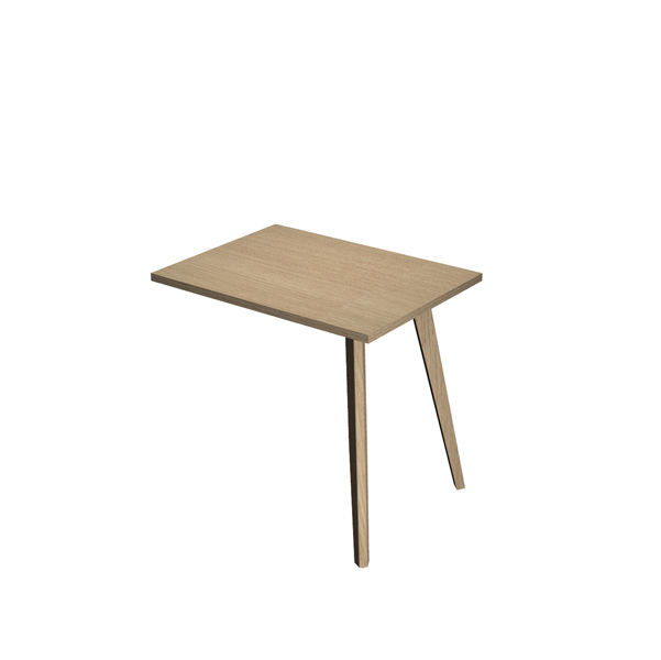 MD_92464 Allungo DX/SX per scrivanie Woody - 60 x 80 x H 74,4 cm - rovere / rovere - immagine 1
