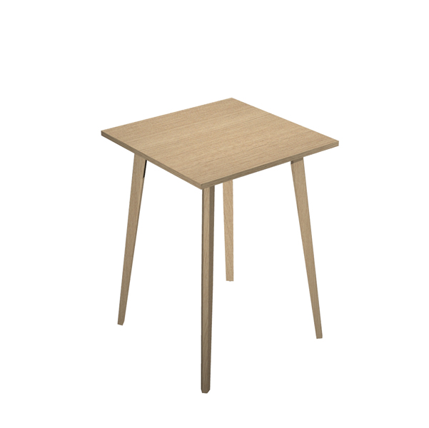 MD_92485 Tavolo alto Woody - 80 x 80 x 105 cm - rovere - immagine 1