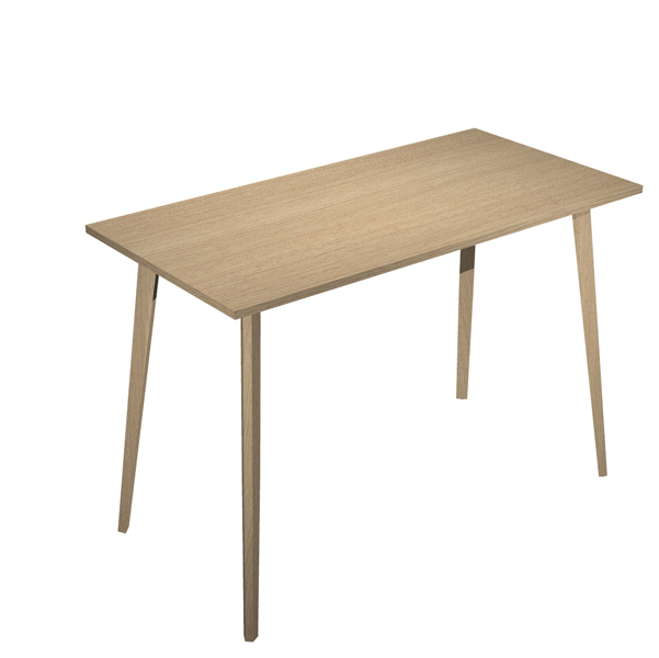 MD_92488 Tavolo alto Woody - 120 x 80 x 105 cm - rovere - immagine 1