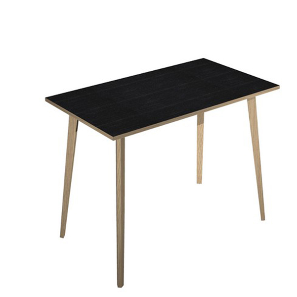 MD_92490 Tavolo alto Woody - 120 x 80 x 105 cm - rovere/nero venato - immagine 1