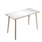 Tavolo alto Woody - 160 x 80 x 105 cm - rovere/bianco