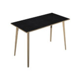 Tavolo alto Woody - 160 x 80 x 105 cm - rovere/nero venato