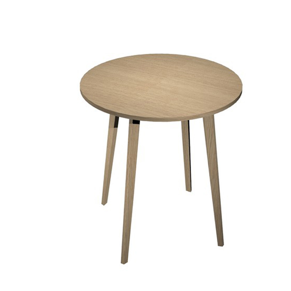 MD_92497 Tavolo rotondo alto Woody - diametro 100 cm - H 105 cm - rovere - immagine 1