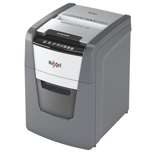 MD_92567 Distruggidocumenti Optimum AutoFeed+ 90X - a frammenti - Rexel - immagine 1