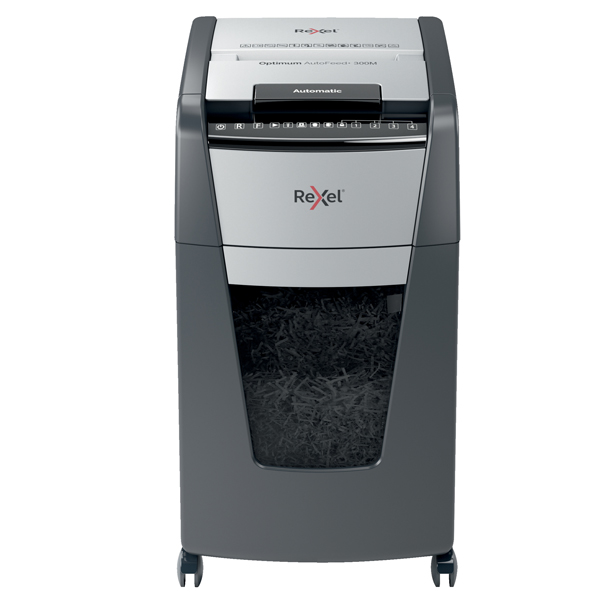 MD_92573 Distruggidocumenti Optimum AutoFeed+ 300M - a micro frammenti - Rexel - immagine 1
