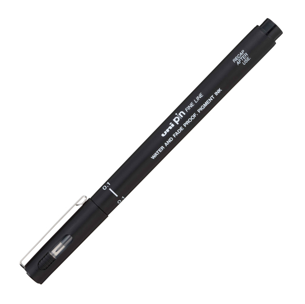 MD_92683 Pin fineliner - punta 0,1 mm - nero - Uni Mitsubishi - immagine 1