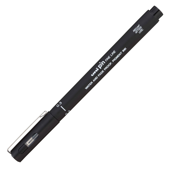 MD_92684 Pin fineliner - punta 0,3 mm - nero - Uni Mitsubishi - immagine 1