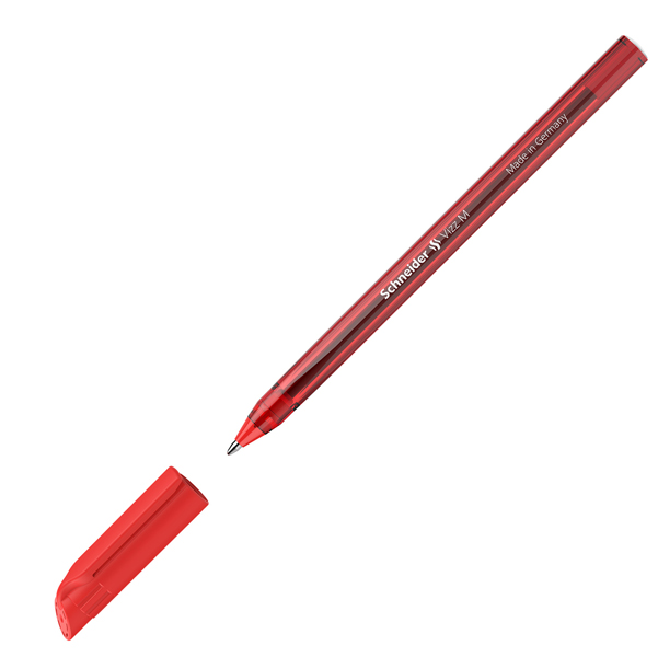 MD_92704 Penna a sfera Vizz - con cappuccio - punta media - rosso - Schneider - immagine 1