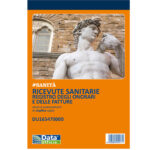 Blocco ricevute sanitarie - 50/2 autoricalcanti - 21,5x14,8cm - DU165470000 - Data Ufficio