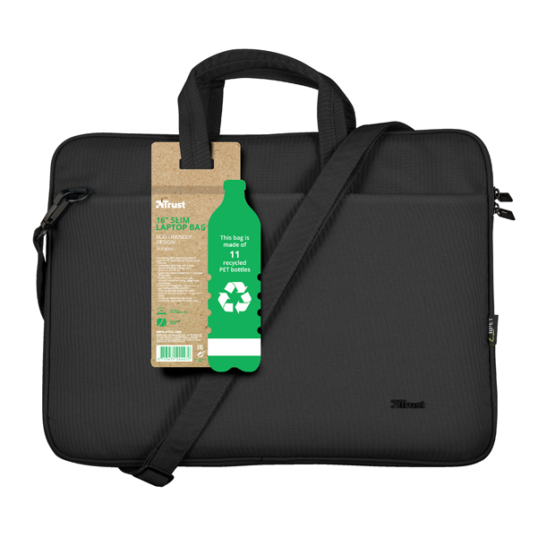 MD_93705 Borsa per notebook - Bologna - ecocompatibile - da 16" - nero - Trust - immagine 1