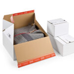 Scatola e-commerce - per spedizioni - 30,6 x 18,6 x 12,7 cm - cartone - bianco - ColomPac
