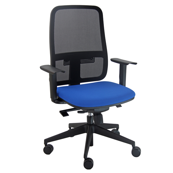 MD_93829 Poltrona semidirezionale Blaze BLYTN - con braccioli regolabili - blu - Unisit - immagine 1