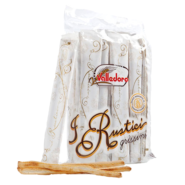 MD_93836 Grissini Rustici - 300 gr - multipack 12 monoporzioni - Valledoro - immagine 1