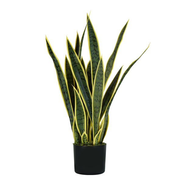 MD_93984 Pianta ornamentale Sansevieria - artificiale - 21 foglie - 75 cm - PE - King Collection - immagine 1
