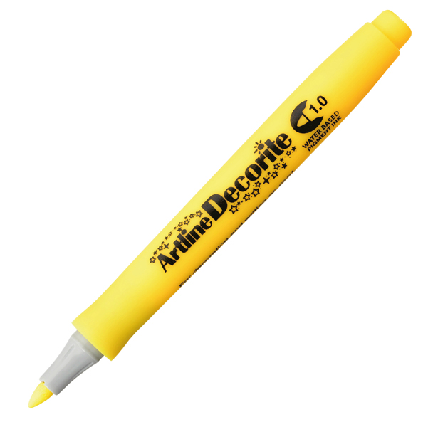 MD_94005 Marcatore Decorite - punta tonda - 1.0 mm - giallo - Artline - immagine 1