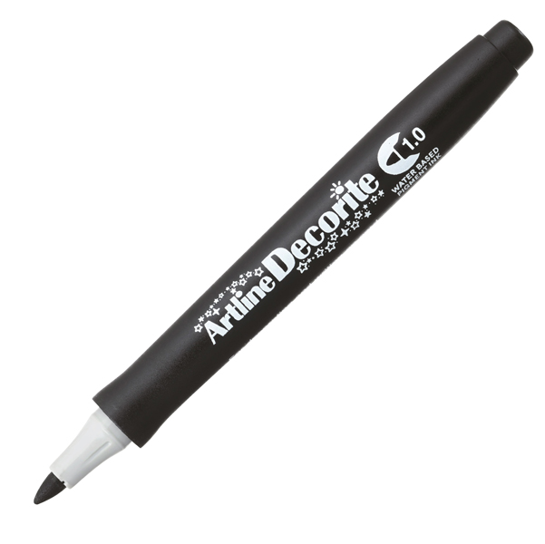 MD_94006 Marcatore Decorite - punta tonda - 1.0 mm - nero - Artline - immagine 1