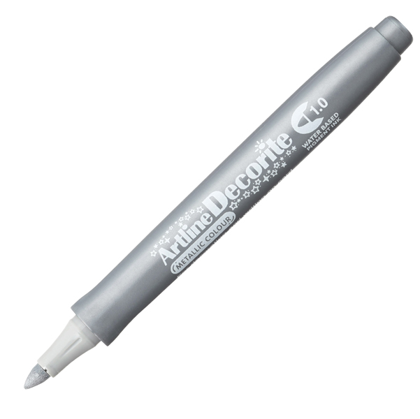 MD_94008 Marcatore Decorite - punta tonda - 1.0 mm - argento - Artline - immagine 1