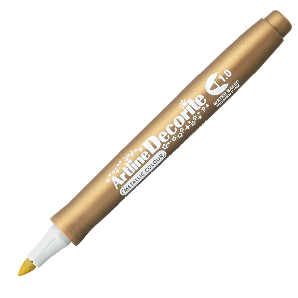 MD_94009 Marcatore Decorite - punta tonda - 1.0 mm - oro - Artline - immagine 1