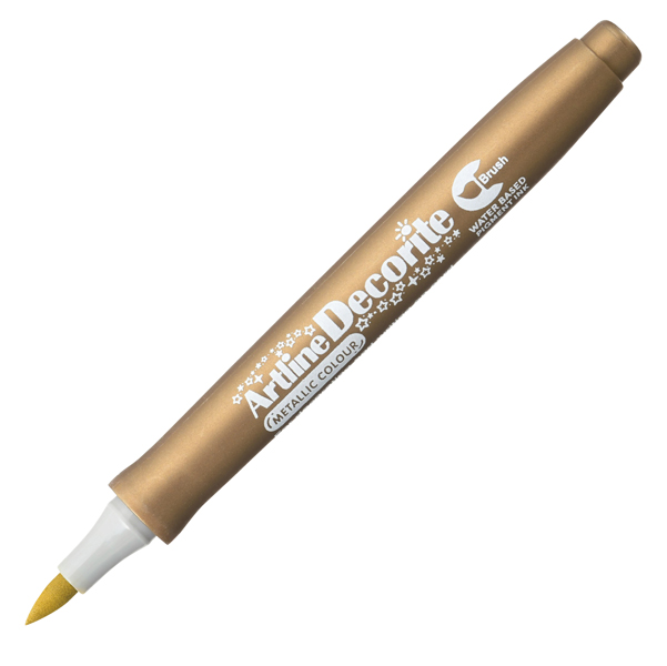 MD_94015 Marcatore Decorite - punta pennello - oro - Artline - immagine 1