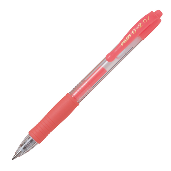 MD_94024 Roller gel a scatto G-2 - punta 0,7mm - rosso neon - Pilot - immagine 1