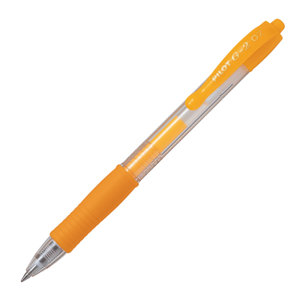 MD_94026 Roller gel a scatto G-2 - punta 0,7mm - albicocca neon - Pilot - immagine 1