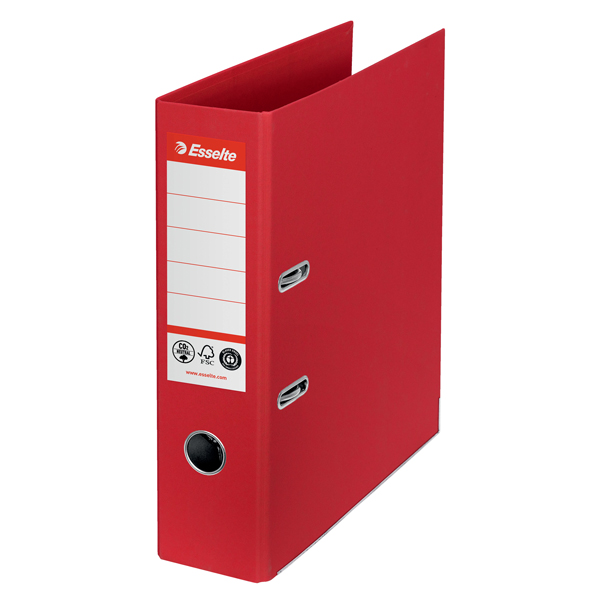 MD_94145 Registratore a leva - CO2 neutral - A4 - dorso 75 mm - rosso - Esselte - immagine 1