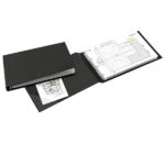Raccoglitore Sanremo 2000 - 42 x 30 cm album - 4 anelli a D 40 mm - dorso 5,5 cm - nero - Sei Rota