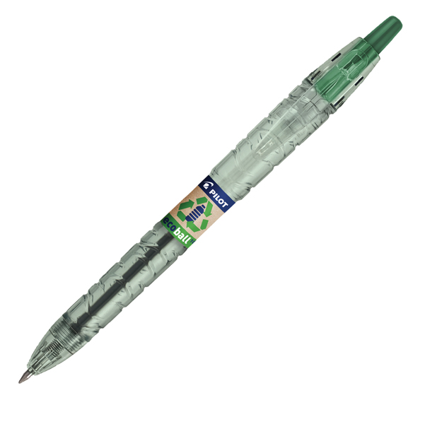 MD_94295 Penna a sfera scatto B2P Ecoball BeGreen - punta 1.0 mm - verde - Pilot - immagine 1