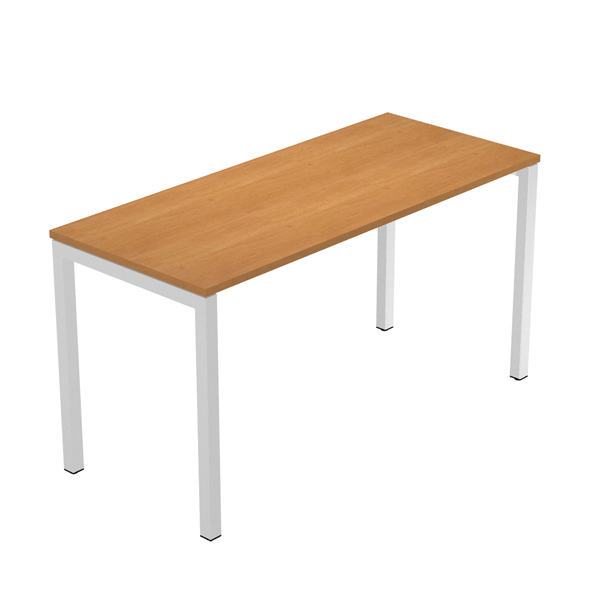 MD_94410 Scrivania Easy Plus - per smartworking - 140 x 60 x 72,5 cm - noce chiaro - immagine 1