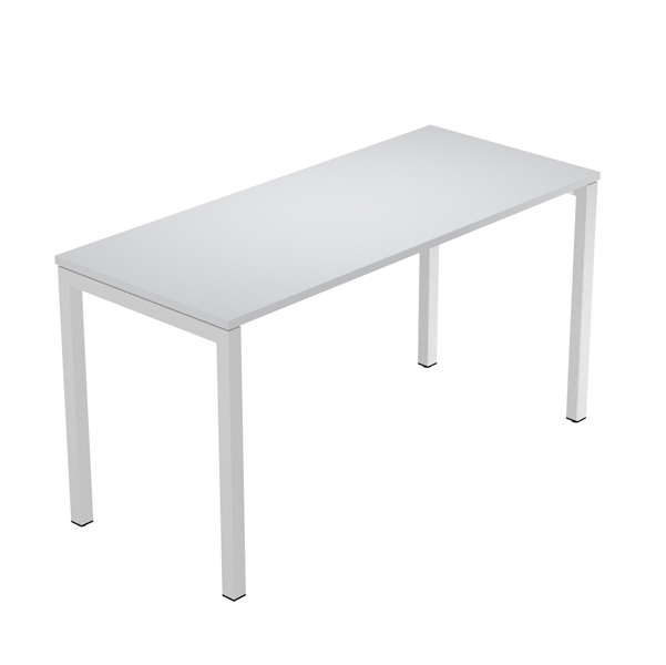 MD_94412 Scrivania Easy Plus - per smartworking - 140 x 60 x 72,5 cm - grigio - immagine 1