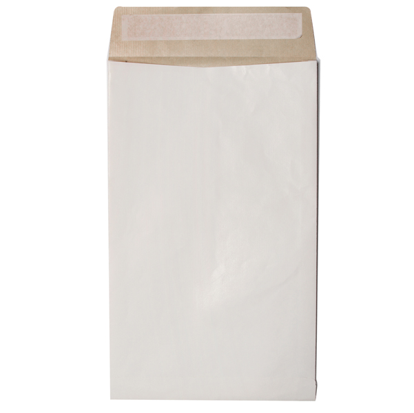 MD_94413 Sacchetto Secursac - antistrappo - B5 - 19 x 26 x 4 cm - 130 gr - bianco - Blasetti - conf. 100 pezzi - immagine 1