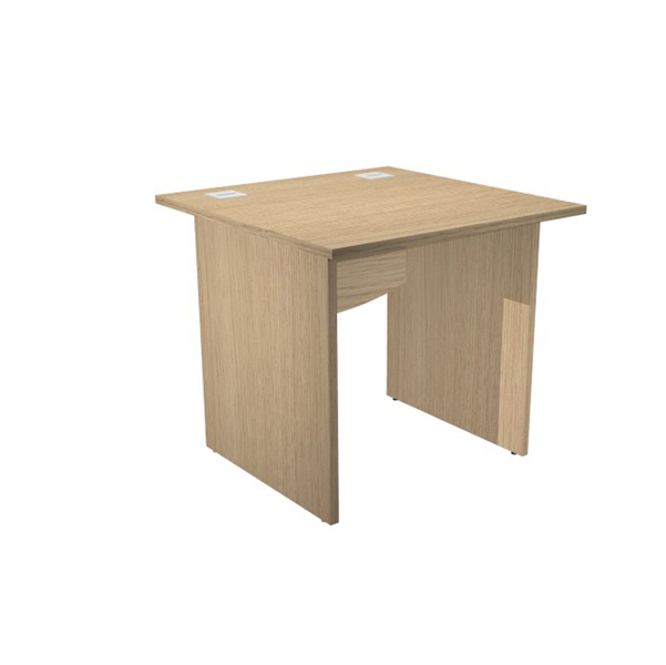 MD_94434 Scrivania Operativa Agorà Basic - fianchi melaminico - 80 x 80 x H 73 cm - rovere - immagine 1