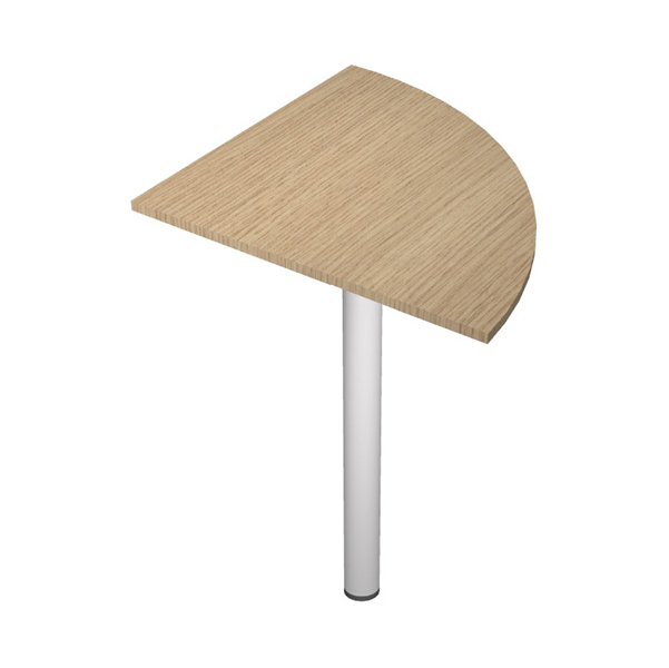 MD_94463 Angolare 90° Agorà Basic - gamba + supporto - per scrivanie - 80 x 80 cm - rovere - immagine 1