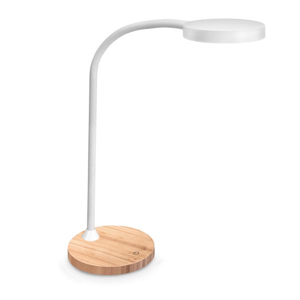 MD_94486 Lampada Flex Desk - a led - con base in legno - bianco - Cep - immagine 1