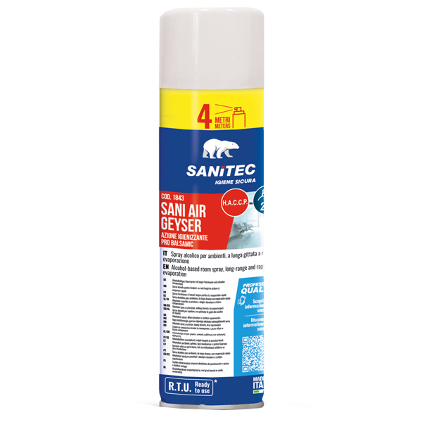 MD_94495 Spray alcolico igienizzante - per ambienti - Sani Air Geyser - 500 ml - Sanitec - immagine 1