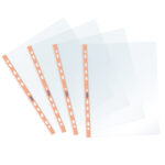 Buste forate Pastel - c/ banda - liscia - 22 x 30 cm - arancio - Favorit - conf. 25 pezzi